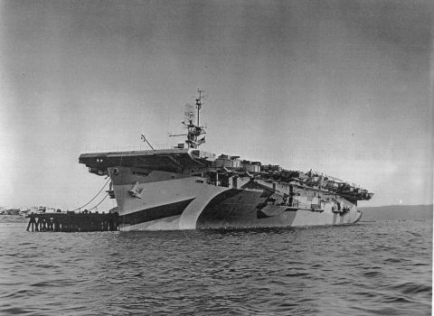 Photograph of U.S.S. Hoggatt Bay (CVE75)